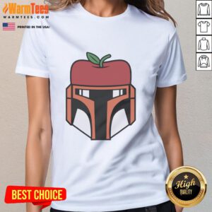 Original Boba Fett x New York Mets Apple ladies tee featuring a stylish design for fans of both franchises.