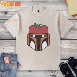 Original Boba Fett x New York Mets Apple Washed T-Shirt featuring a unique design for fans of both franchises.