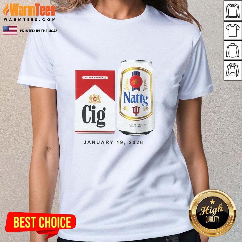 Premium Indiana Hoosiers Curt Cignetti 2026 Ladies Tee featuring team colors and stylish design for fans.