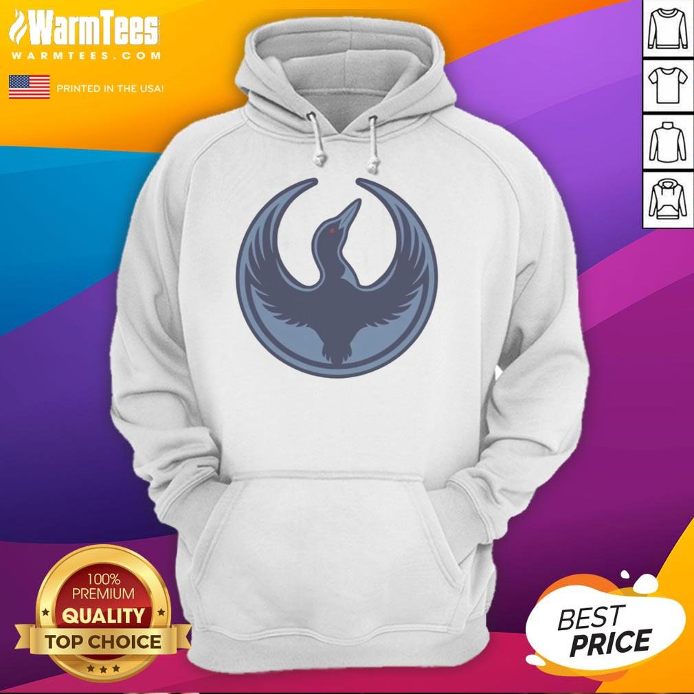 Premium Minnesota Rebel Alliance hoodie featuring the state bird, Loon, perfect for political protests and casual wear.