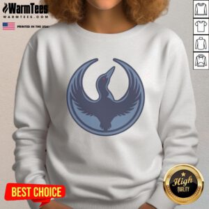 Premium Minnesota Rebel Alliance sweatshirt featuring the state bird, Loon, perfect for political protests and fashion.