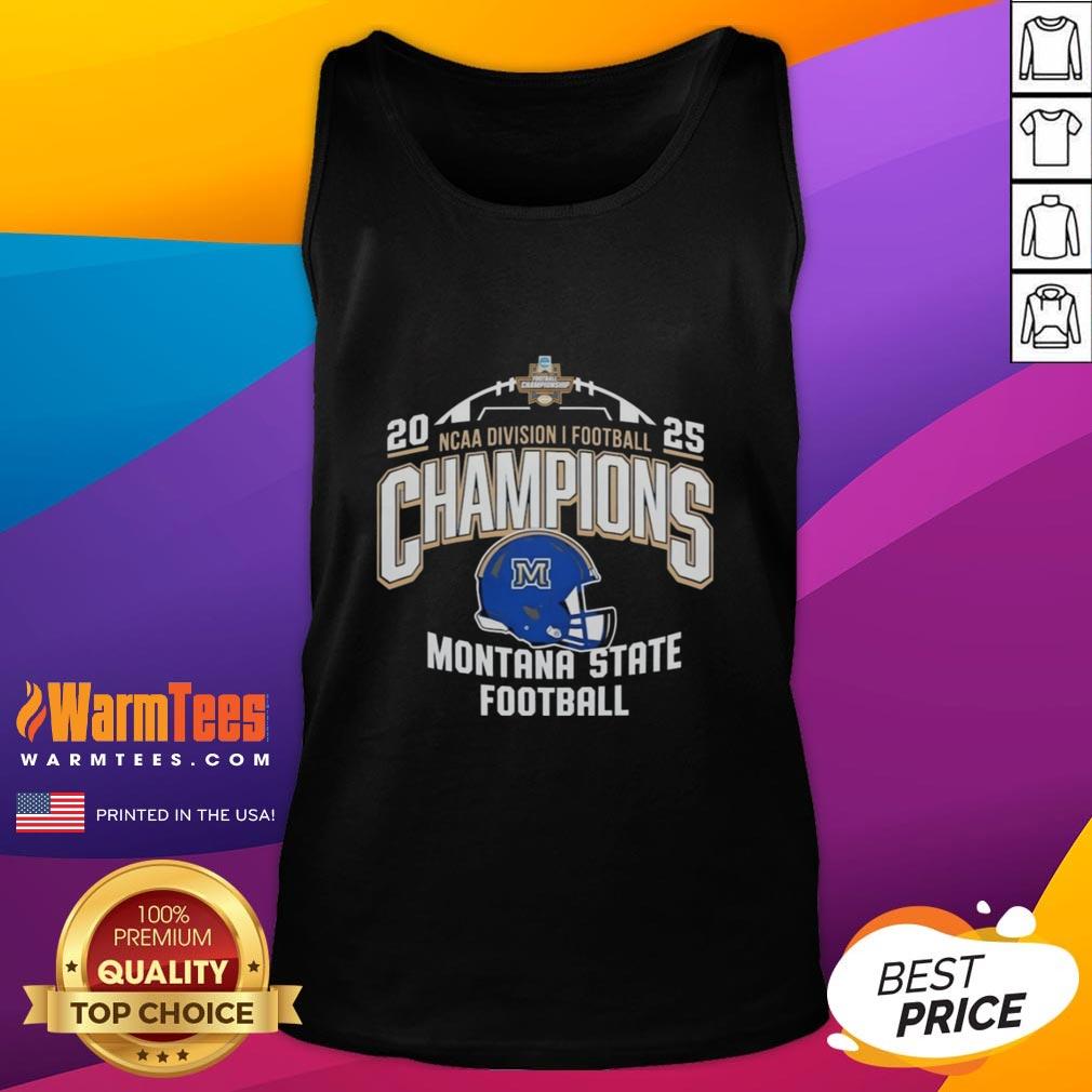 Pretty Montana State Bobcats NCAA Division I Football Champions 2025 tank top showcasing team pride and style.