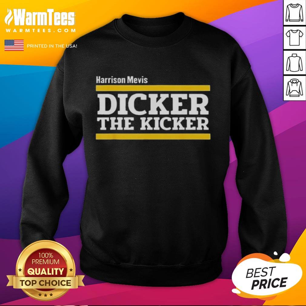 Cozy sweatshirt featuring Harrison Mevis, the Thiccer Kicker, celebrating Los Angeles Rams pride and team spirit.