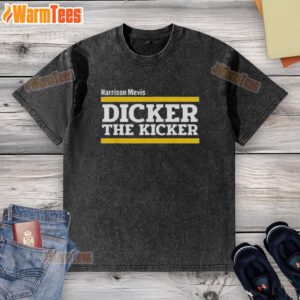 Alt Text: Top Los Angeles Rams Harrison Mevis The Thiccer Kicker washed t-shirt in vibrant colors, perfect for fans.
