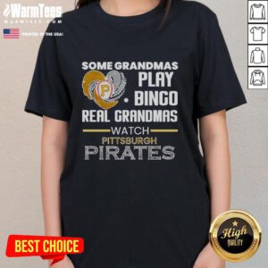 Good Pittsburgh Pirates tee for grandmas, featuring a diamond heart shape and playful bingo theme for baseball fans.