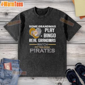 Good Pittsburgh Pirates t-shirt featuring diamond heart shape, ideal for grandmas who love bingo and baseball.