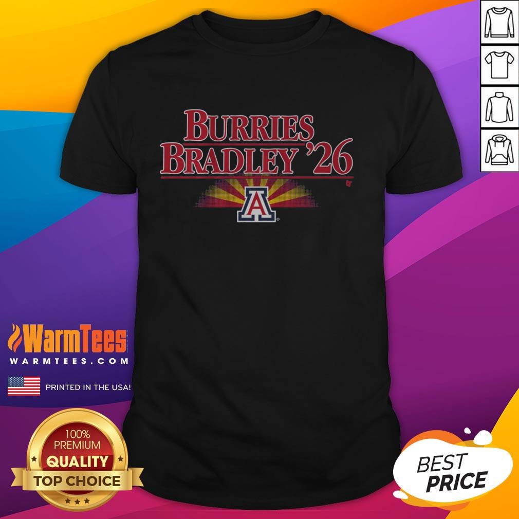 Nice Arizona Basketball T-Shirt featuring Brayden Burries and Jaden Bradley '26, perfect for fans and players.