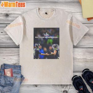 Nice Seattle Seahawks Sea You In The Super Bowl washed t-shirt featuring vibrant team colors and logo for fans.