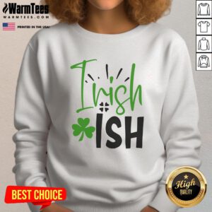 Cozy Pretty Irishish Irish sweatshirt featuring vibrant colors and a trendy design, perfect for casual wear.