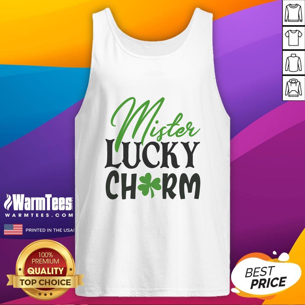 Pretty Mister Lucky Charm Tank Top featuring a vibrant design, perfect for casual summer outfits and stylish adventures.