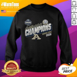 Akron Zips 2026 MAC Men's Basketball Tournament Champions Sweatshirt by Blue 84, featuring team logo and vibrant colors.