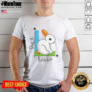 Awesome Duck and Rabbit T-Shirt featuring a playful design of a duck and rabbit, perfect for animal lovers and casual wear.