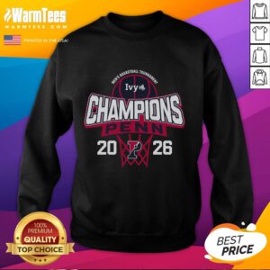 Awesome Pennsylvania Quakers Blue 84 sweatshirt celebrating 2026 Ivy League Men's Basketball Tournament champions.