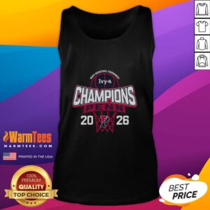 Awesome Pennsylvania Quakers Blue 84 tank top celebrating 2026 Ivy League Men's Basketball Tournament Champions.