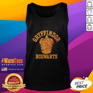 Stylish Good Gryffindor Crest Tank Top featuring iconic house colors and emblem, perfect for Harry Potter fans.