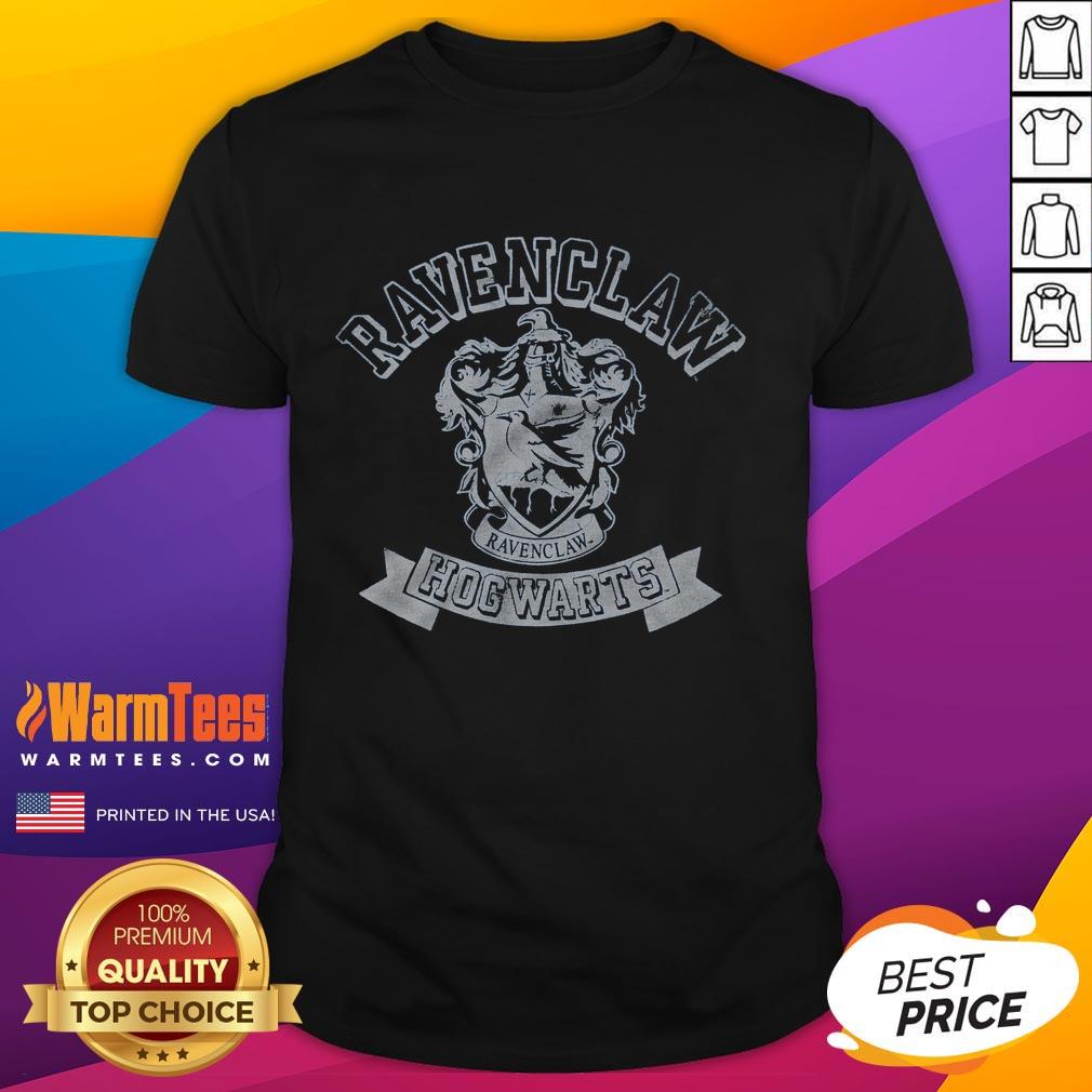 Good Ravenclaw Hogwarts Crest T-Shirt featuring the iconic blue and bronze emblem, perfect for Harry Potter fans.