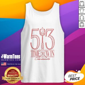 Good Time To Win Cincinnati baseball tank top featuring a stylish design perfect for game day and summer outings.