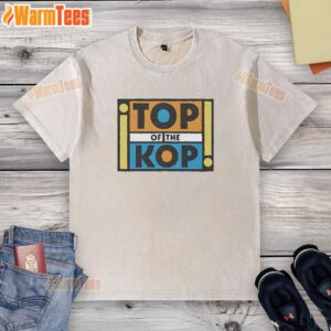 Hot Top Of The Kop Washed T-Shirt in vibrant colors, perfect for Liverpool FC fans and casual wear enthusiasts.