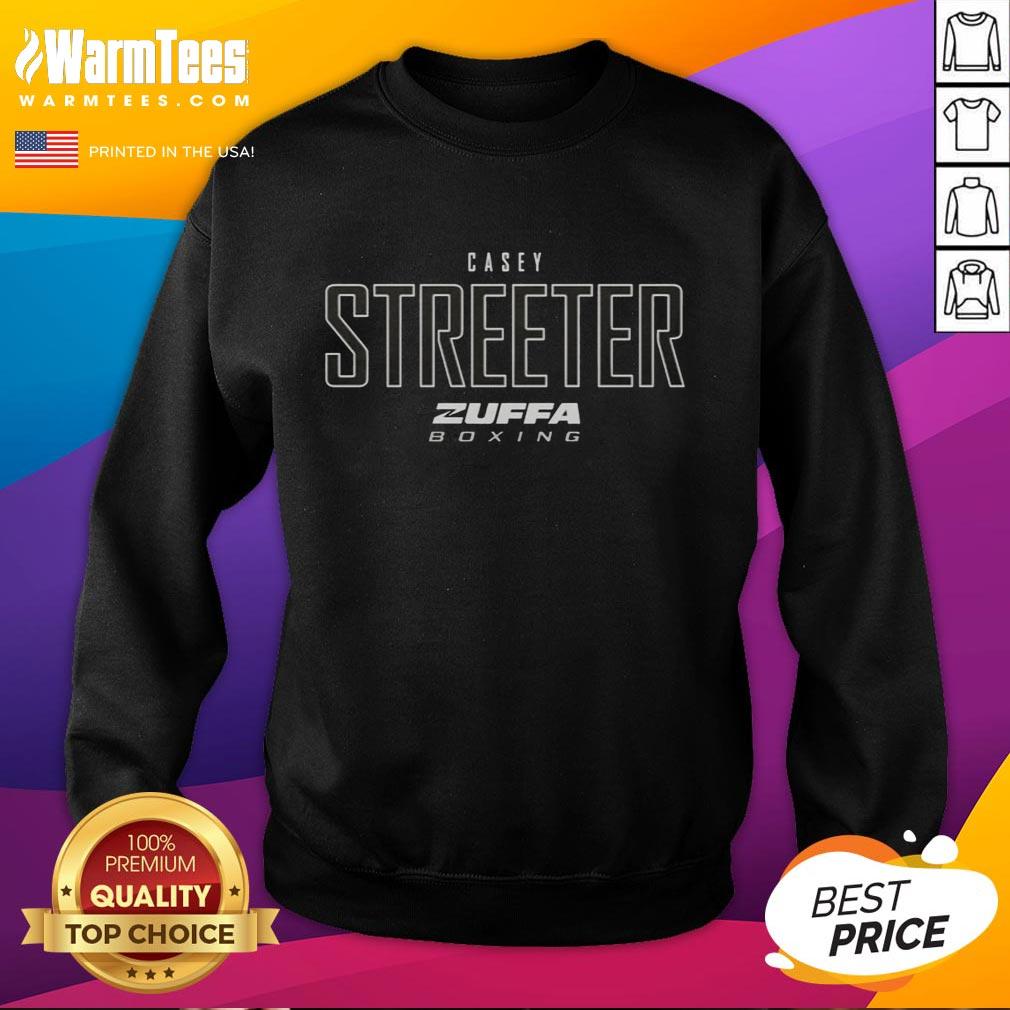 Alt Text: Nice Casey Streeter Zuffa Boxing Elite Sweatshirt in stylish design, perfect for boxing enthusiasts and casual wear.