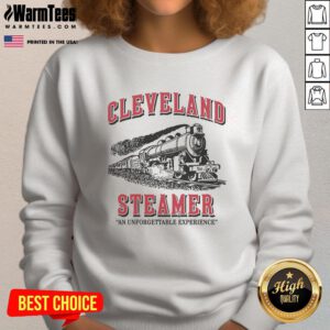 Cozy Nice Cleveland Steamer sweatshirt showcasing a unique design for an unforgettable experience in stylish comfort.
