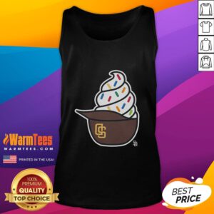 Nice San Diego Padres ice cream tank top featuring vibrant team colors and playful design for summer style.