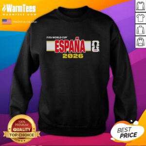 Official Espaa Spain FIFA 2026 World Cup sweatshirt featuring vibrant colors and team logo, perfect for fans.