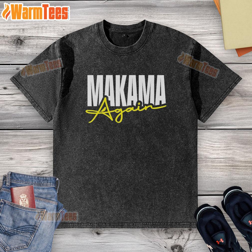 Official Makama Again Washed T-Shirt in soft fabric, featuring a stylish design perfect for casual wear.