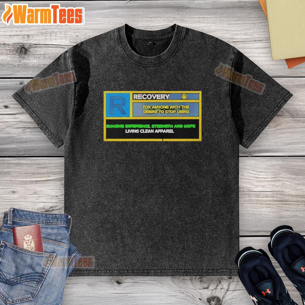 Original Recovery t-shirt for anyone with the desire to stop using, featuring a design that shares experience and strength.