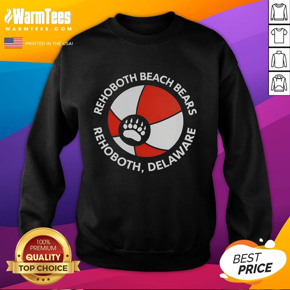 Original Rehoboth Beach Bears sweatshirt featuring a vibrant ball logo, perfect for fans in Rehoboth, Delaware.