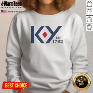 Premium 'Come To Ky' Kentucky Est. 1792 sweatshirt featuring a stylish design for comfortable, casual wear.