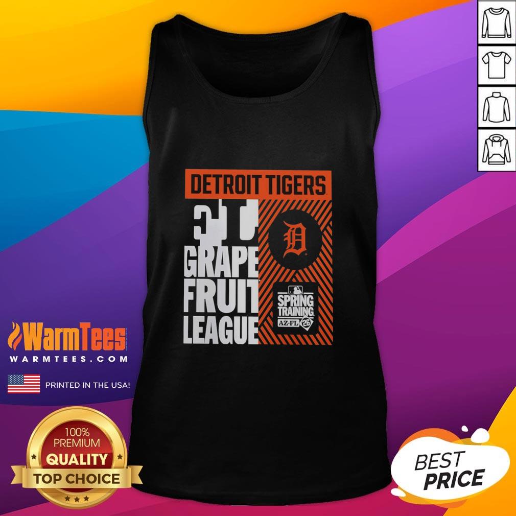 Premium Detroit Tigers Grapefruit League Spring Training 2026 tank top featuring vibrant team colors and logo design.