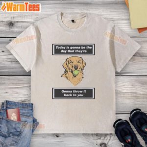 Premium dog-themed washed t-shirt featuring a playful quote for dog lovers, perfect for casual outings.