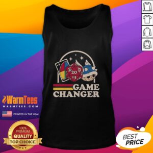 Premium Game Changer Uno 4-20 Roll Mario Blue Turtle Shell Mario Kart Tank Top featuring vibrant graphics and comfortable fit.