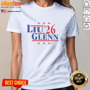 Premium Liu and Glenn 26 Team USA Ladies Tee featuring vibrant design and comfortable fit for sports enthusiasts.