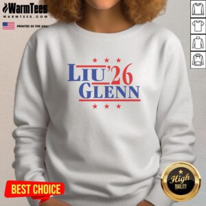 Premium Liu and Glenn 26 Team USA sweatshirt featuring vibrant colors and bold logo, perfect for fans and athletes.