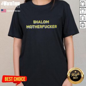 Premium Shalom Motherfucker Ladies Tee in stylish design, perfect for casual wear and expressing bold personality.