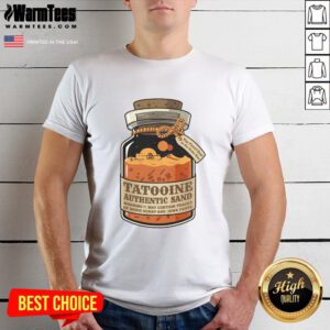 Premium Tatooine Authentic Sand T-Shirt featuring a unique design inspired by the iconic desert planet from Star Wars.