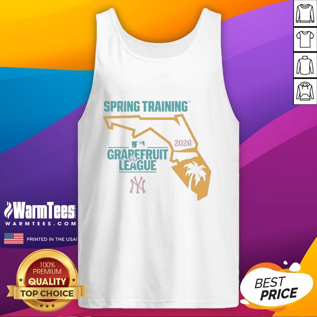 Stylish Top Spring Training Grapefruit League 2026 tank top featuring vibrant team colors and logo, perfect for fans.