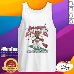 Awesome Arizona Cardinals Jeremiyah Love tank top featuring vibrant team colors and logo, perfect for fans and summer wear.