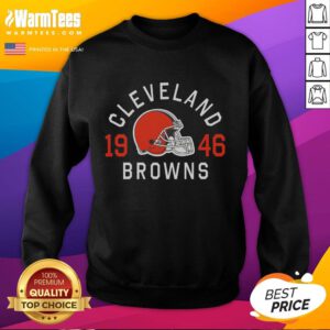 Awesome Cleveland Browns Heritage Print Sweatshirt featuring team logo and vintage design for fans and collectors.