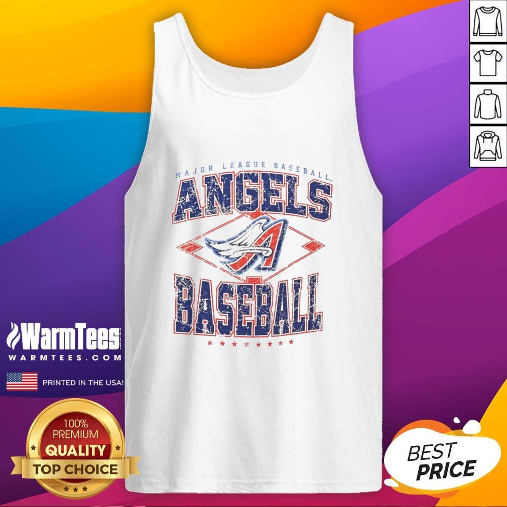 Awesome Los Angeles Angels Major League Baseball Cooperstown diamond tank top on a display mannequin.