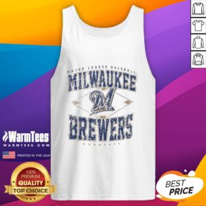 Awesome Milwaukee Brewers Major League Baseball Cooperstown Diamond Tank Top featuring the team's logo and colors.