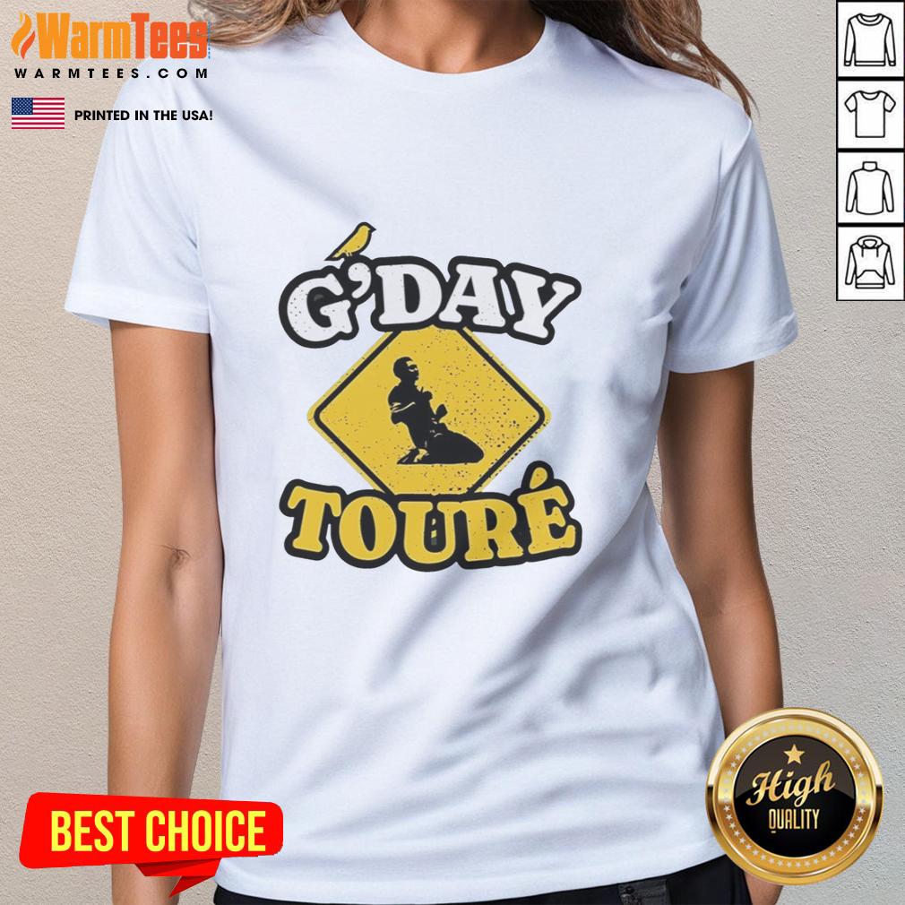 Awesome Mo Toure of Norwich City G'Day Toure vintage ladies tee featuring a stylish design for fans.