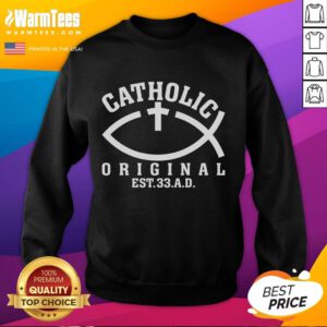 Awesome original Catholic Church sweatshirt featuring God and Jesus Christ design for believers and faith enthusiasts.
