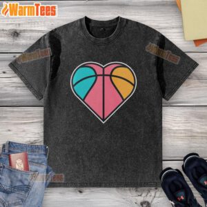 Awesome SATX Basketball Heart San Antonio Spurs NBA washed t-shirt design featuring a vibrant Spurs logo and heart graphic.