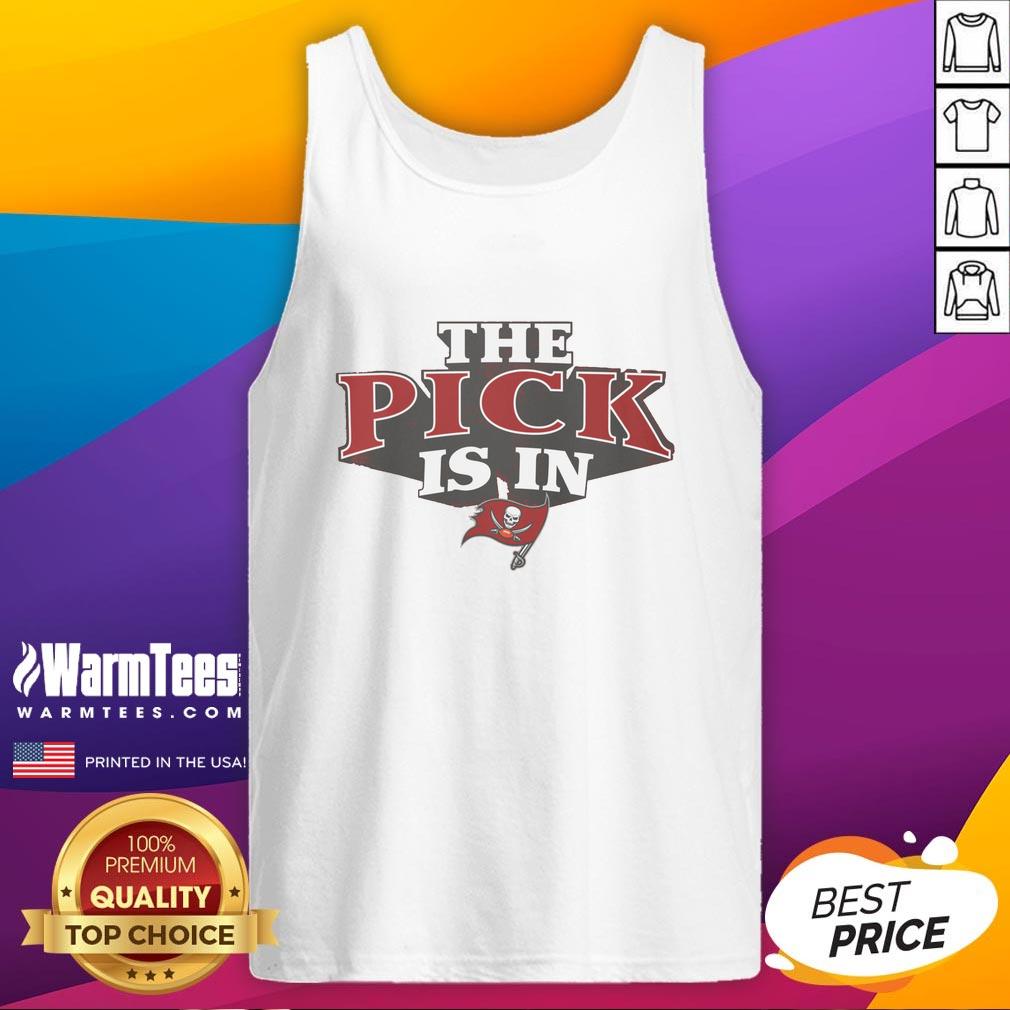Awesome Tampa Bay Buccaneers pick is in tank top featuring team colors and logo, perfect for game day wear.