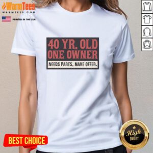 40-year-old one-owner ladies tee in need of parts; make an offer for this vintage collectible apparel.