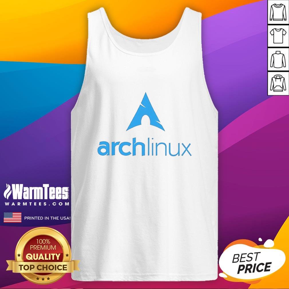 Good Arch Linux logo tank top featuring a stylish design for tech enthusiasts and open-source supporters.