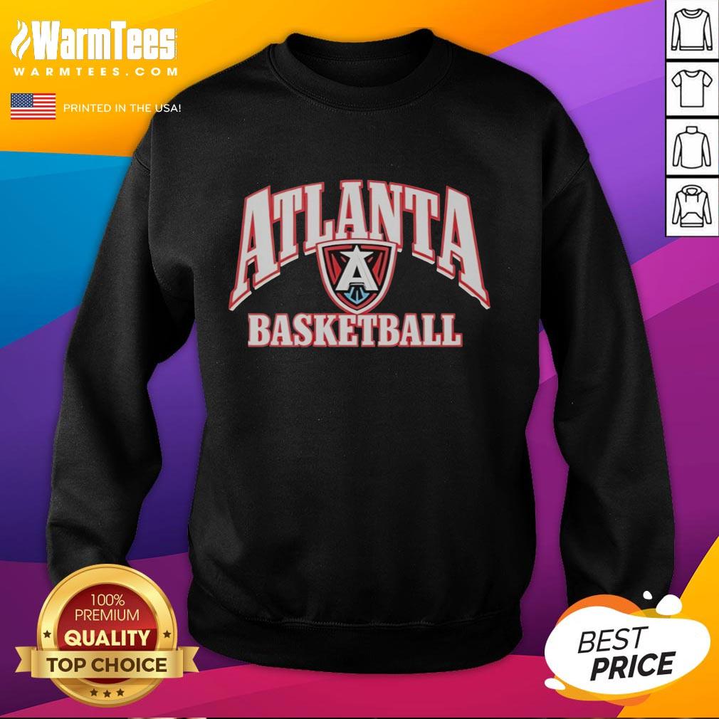 Hot Atlanta Hawks basketball logo sweatshirt featuring vibrant colors and stylish design for fans.