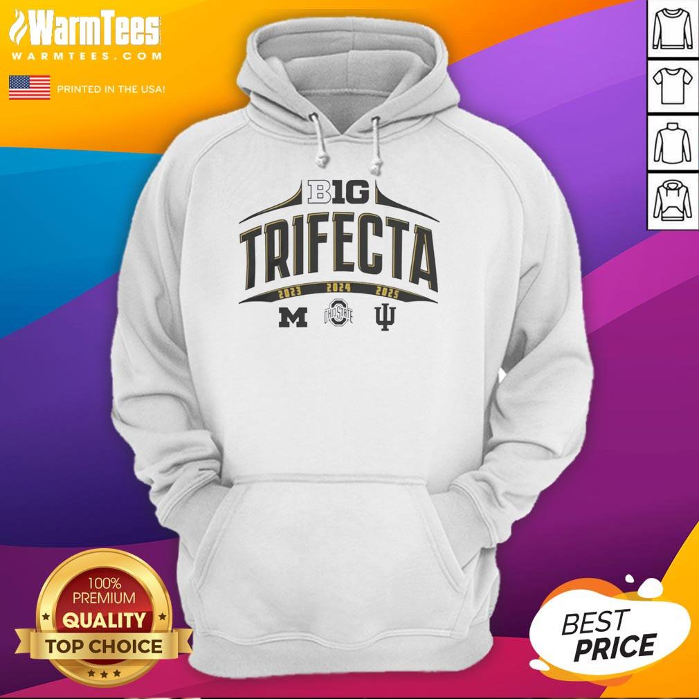 Hot Big Ten Summit Sportswear hoodie for college football national champions, featuring a stylish trifecta design.